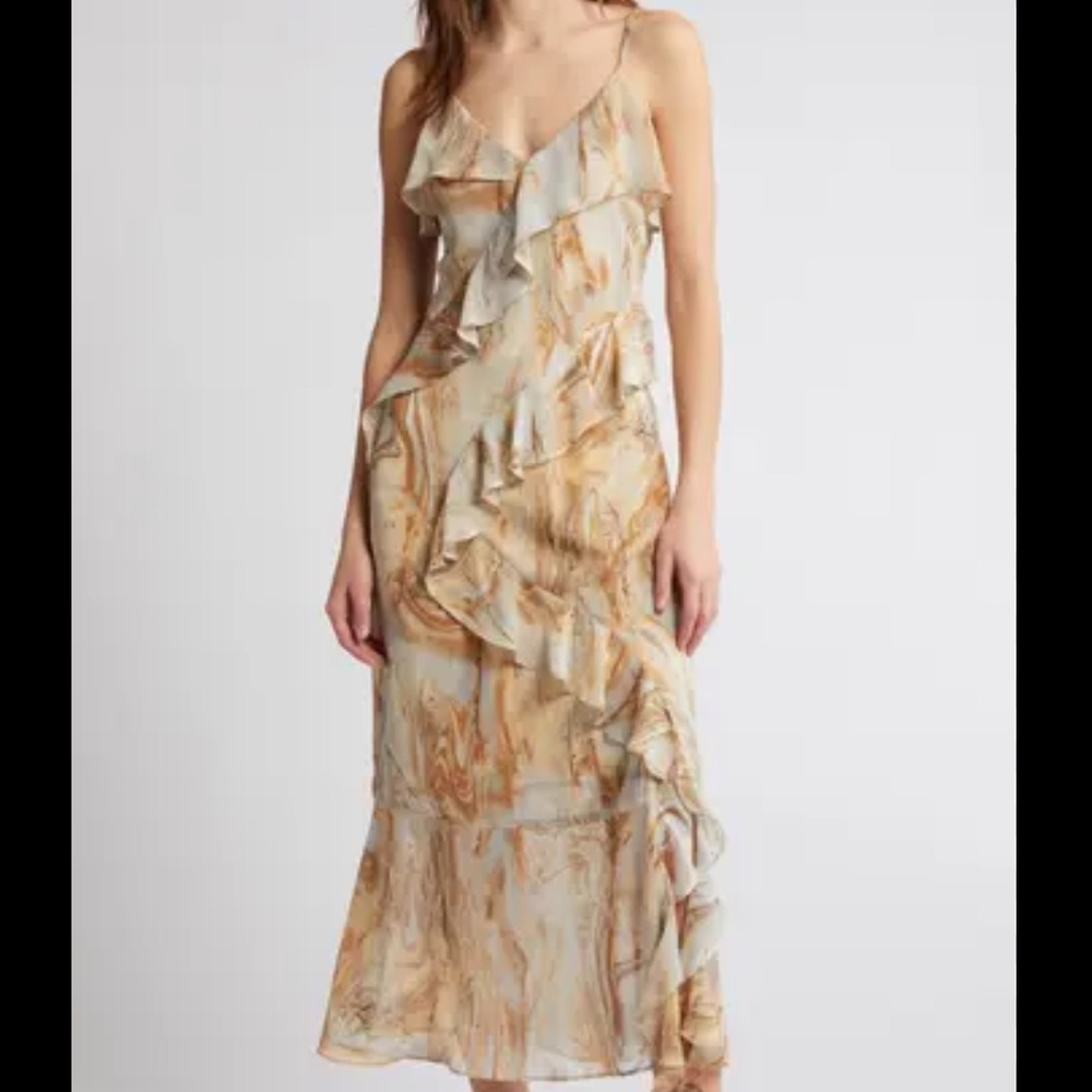 Vici for Blu Pepper Marble swirl midi dress